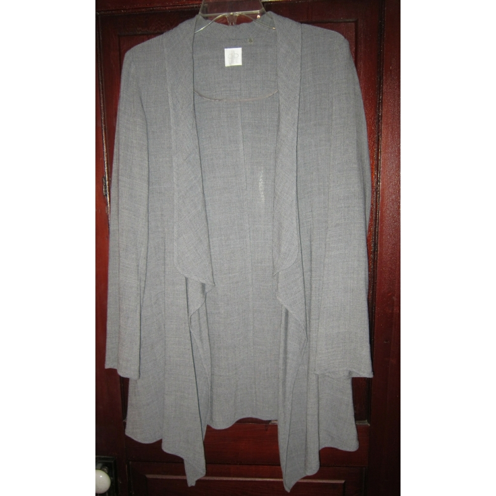 db Life Dana Buchman S Duster Jacket Draped Topper Coat Lightweight Lagenlook